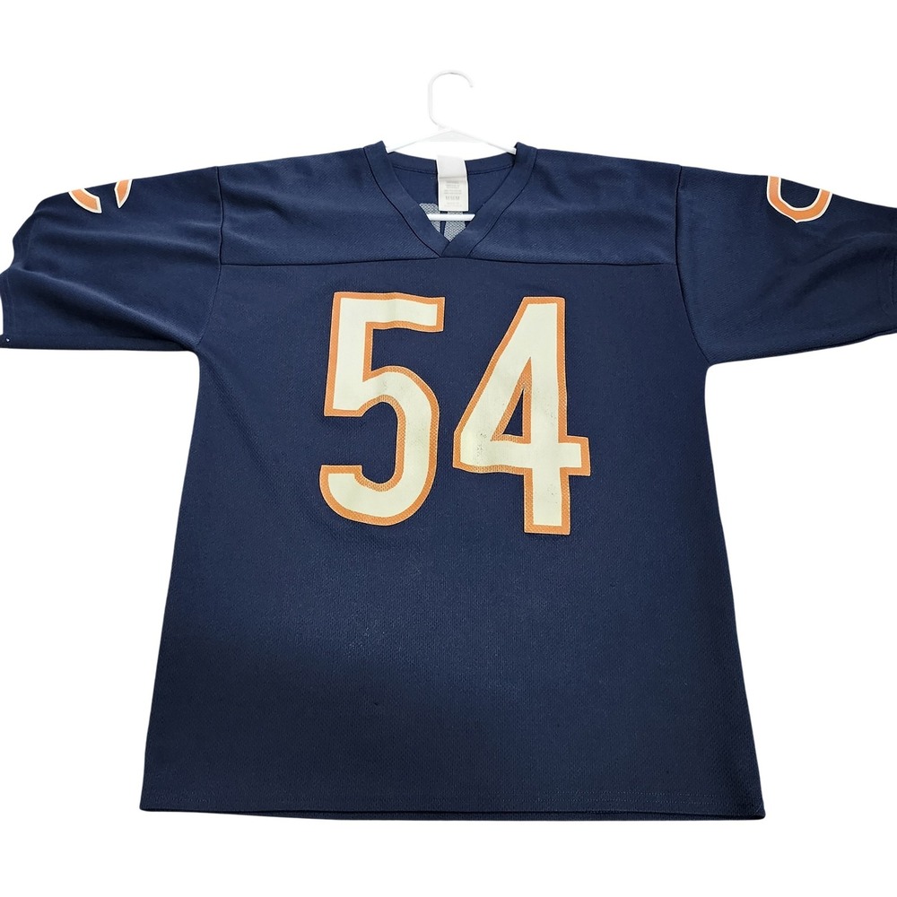 Chicago Bears Football Jersey Mens Medium Blue NFL Mesh Brian Urlacher 54